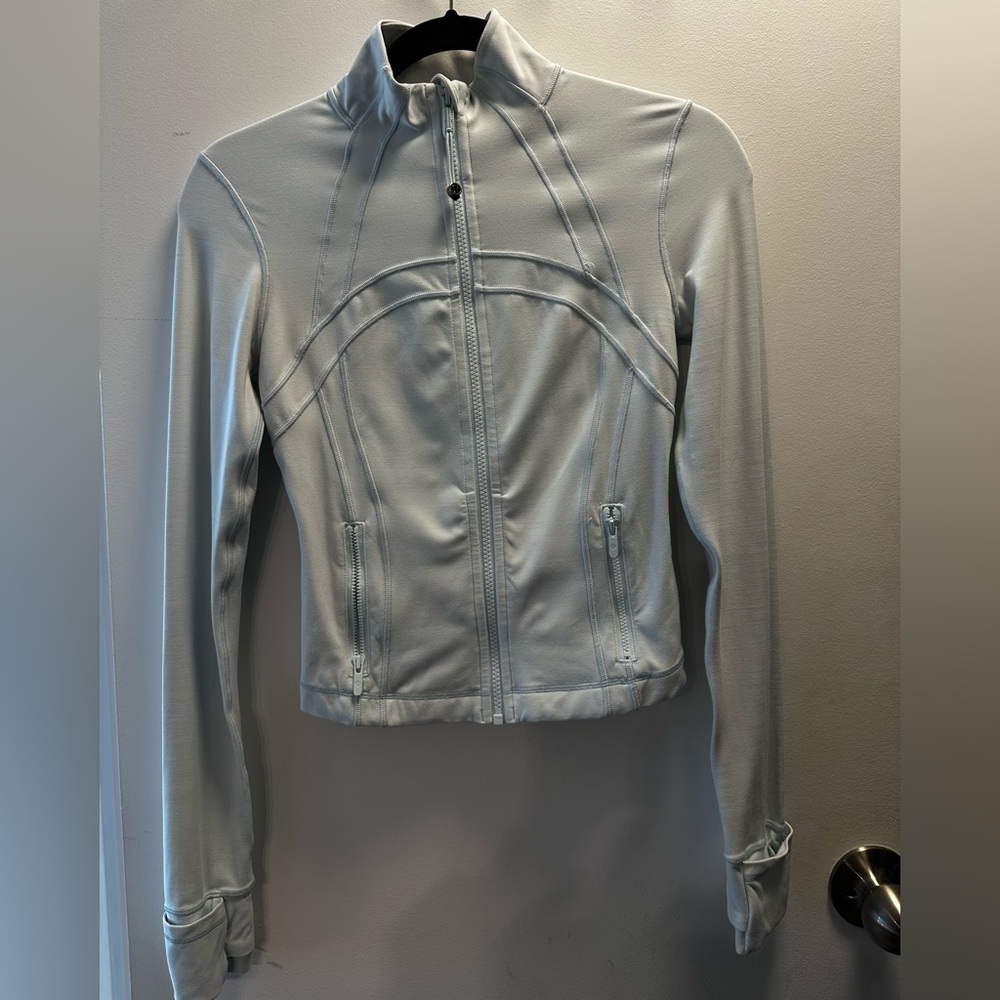 Lululemon Align Cropped Jacket – Light Blue, Size 4
